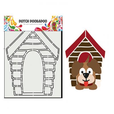 Dutch Doobadoo Card Art Schablone - Hondenhok